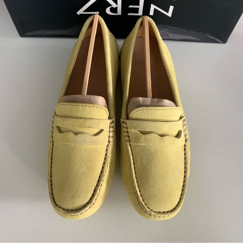 Naturalizer Women's Natasha Driving Loafers Flash Yellow suede Size US 4 M - Picture 4 of 9
